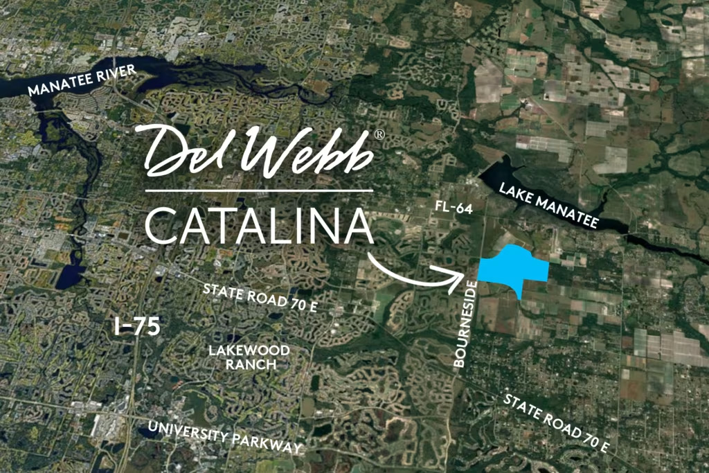 aerial map of del webb catalina